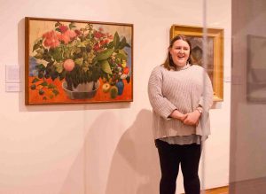 Picture of Grace Moorman standing in a museum.