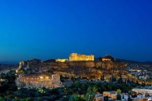 view of athens, greece